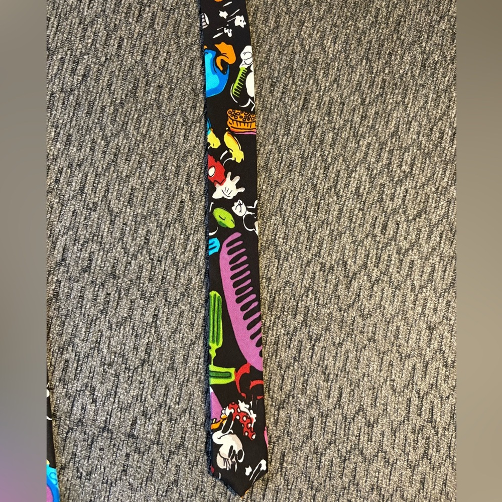 Vintage Silk Balancine Disney The Tie Works With Mickey & Friends - Picture 5 of 7